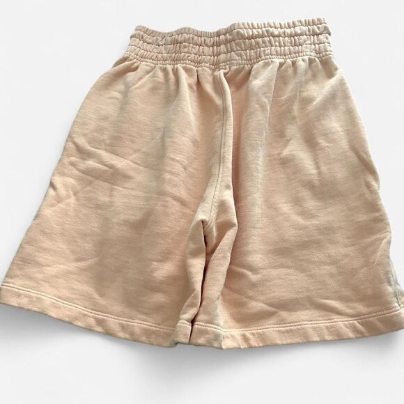 AGOLDE Noodle Peach Tan Sweat Shorts | Relaxed Fit, Wide Waist | Size XS - Picture 3 of 7